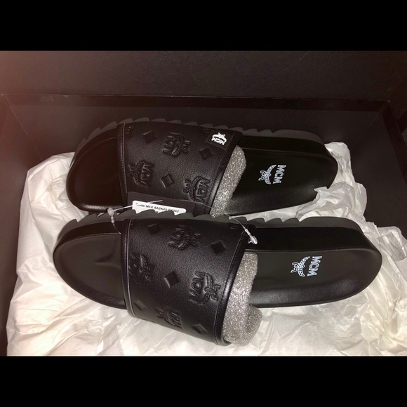 mcm mens slides sale